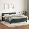 3141560 vidaXL Divan Bed and Mattress Dark Green 180x200cm Velvet