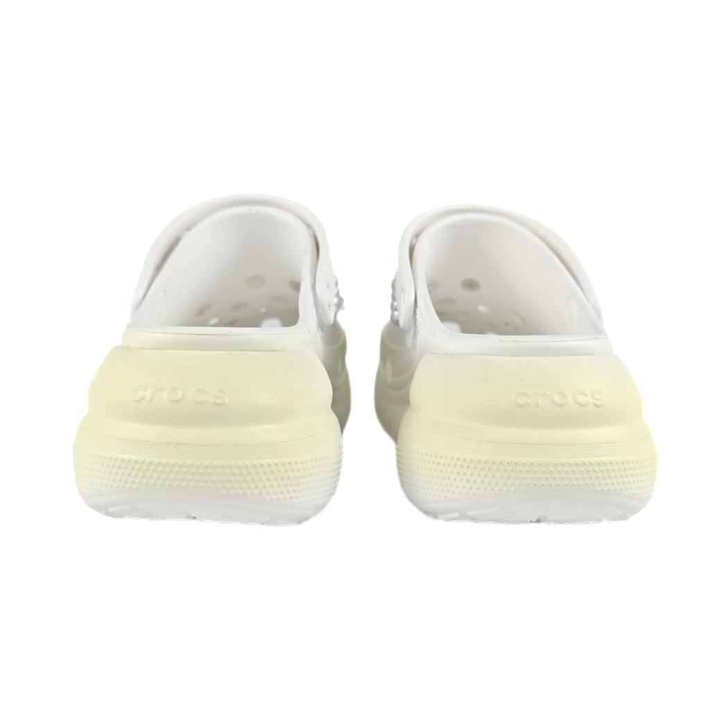 Crocs Crush Clog EVA Moldy Cheese Decorative Buckle Hand Painted Graffiti Casual Fashion Versatile Hole Shoes Unisex White