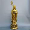 Чистый Буддийский Орнамент Латунь Гора Цзюхуа Bodhisattva Ksitigarbha Медная Статуэтка Для Дома Гостиной Кабинета