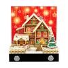 2026 Desk Calendar With Led Light Christmas Snow House Sculpture 3D Tear-Away Calendar Paper Carving Notepad Gift Home Decor