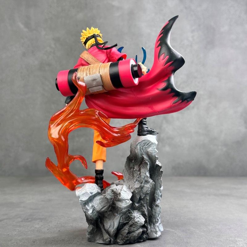 Naruto Animation Ten Years Hundred Ninja Naruto Sasuke Doll Animation Peripheral Scene Table Model Ornament Gift Wholesale