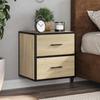 VidaXL Wall-mounted Bedside Tables 2 Pcs Sonoma Oak 40x31x39.5 Cm, Cabinet, Side Table, Bedside Cabinet, Cabinet of 848727