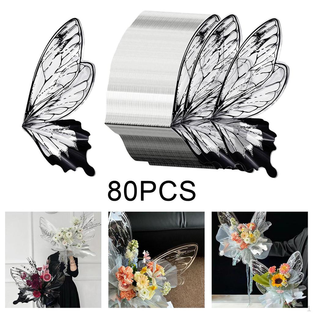 80 штук упаковочной бумаги для цветов, цветочный букет, товары для флористов