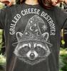 Grilled Cheese Destroyer Raccoon Wizard Comfort Colors® Tshirt, Vintage Funny Trash Panda Graphic Tees, Retro Magic Y2K Streetwear,