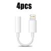 1/2/3/4/5/6 шт. Для адаптера наушников с подсветкой для iPhone 12 Mini SE 2020 XS XR X 8 7 + IOS на 3,5 мм Jack AUX Аудиокабель 3