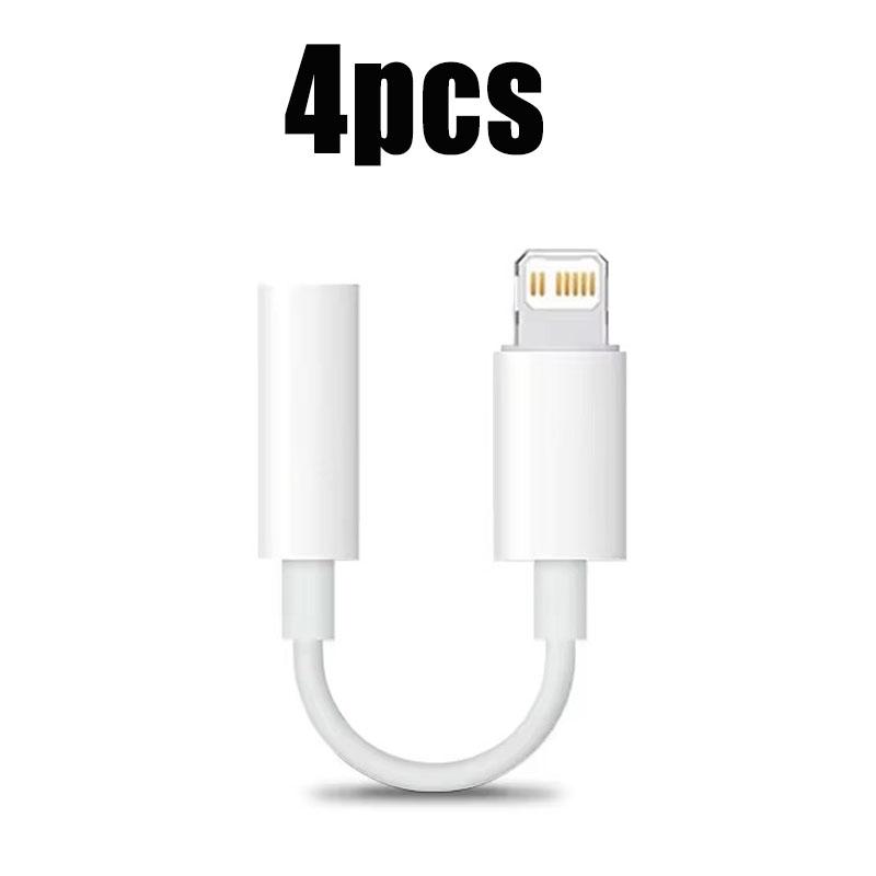 1/2/3/4/5/6 шт. Для адаптера наушников с подсветкой для iPhone 12 Mini SE 2020 XS XR X 8 7 + IOS на 3,5 мм Jack AUX Аудиокабель 3