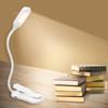 LED Clip On Reading Light Book Light 3 Brightness Levels Reading Lamp with Night Light Mode Slick