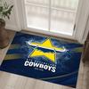 North Queensland Cowboys Design Crystal Velvet Carpet Cozy Non?Slip Printed Rug For Bedroom Living Room Entrance