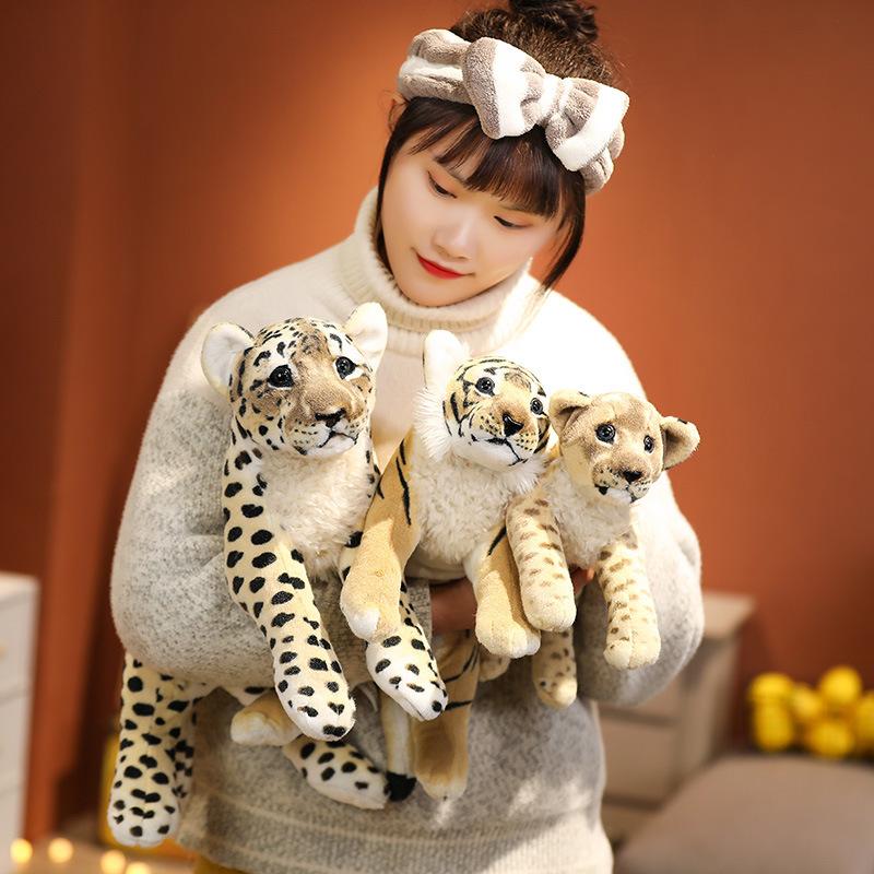 Simulation Animal Tiger Doll Plush Toy Leopard Money Leopard Lion Doll Doll Doll Home Decoration