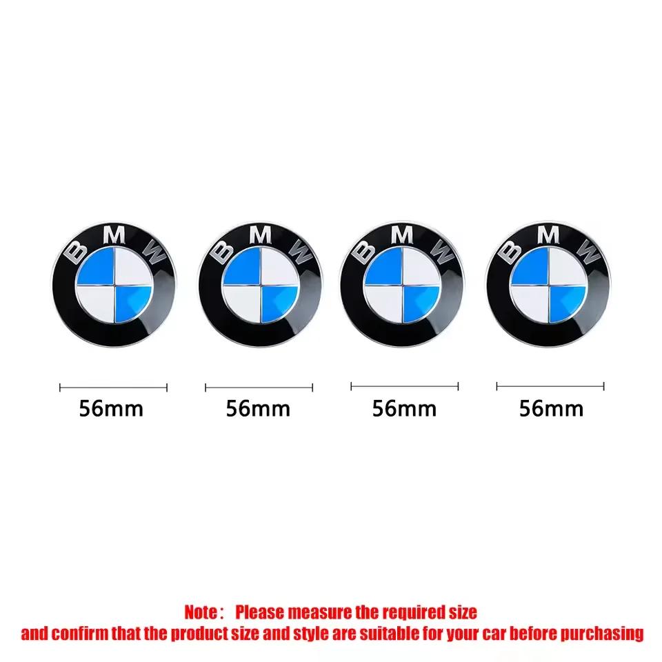 4Pcs 56mm 68mm Wheel Center Caps Emblem Badge For BMW 50th Anniversary X3 X5 X6 E39 E46 E90 E60 E87 E53 F10 F20 F30 M3 M5 M6 Z4 xm2
