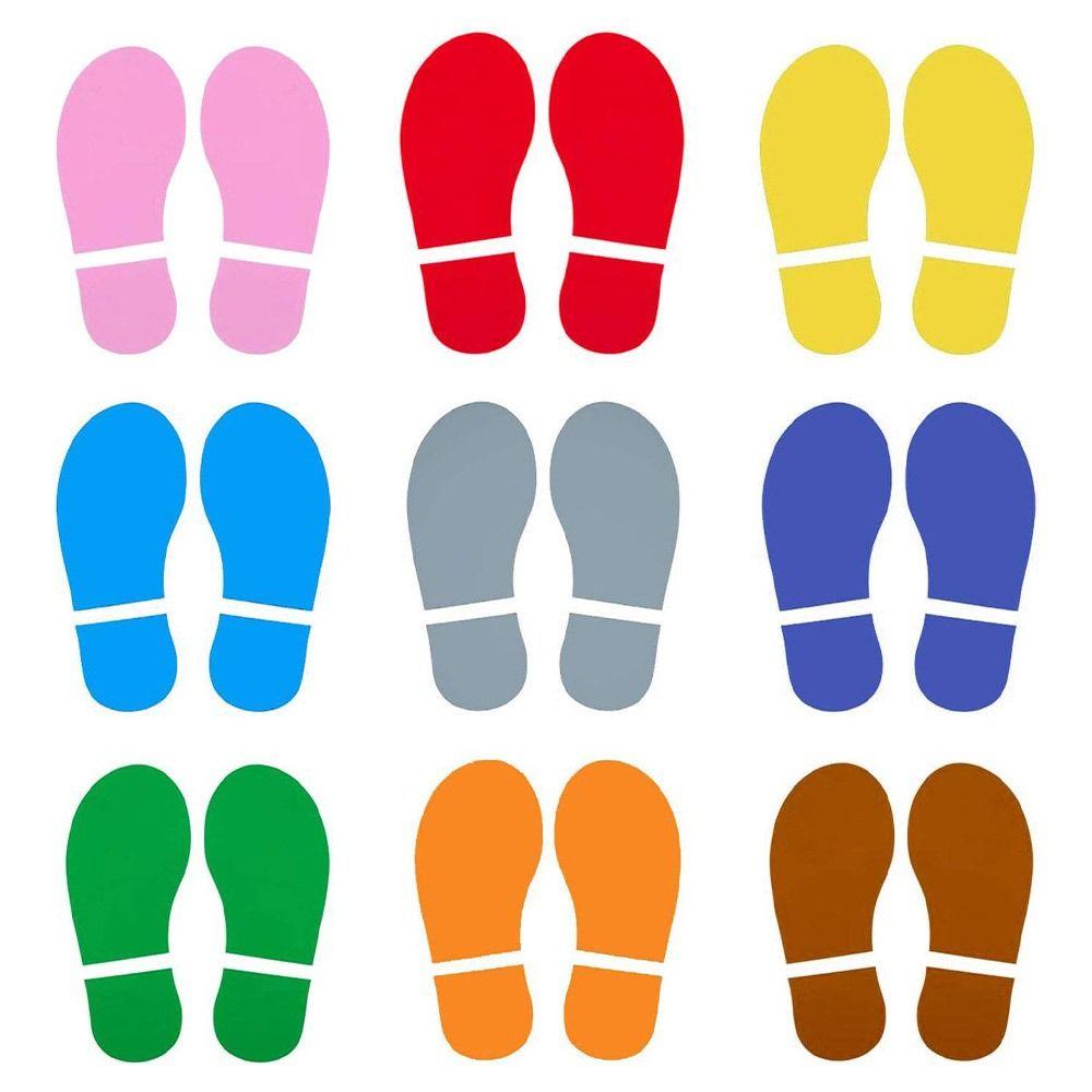 Домашний декор Наклейки на пол ПВХ Детская обувь Наклейки Аксессуары Наклейки со следами