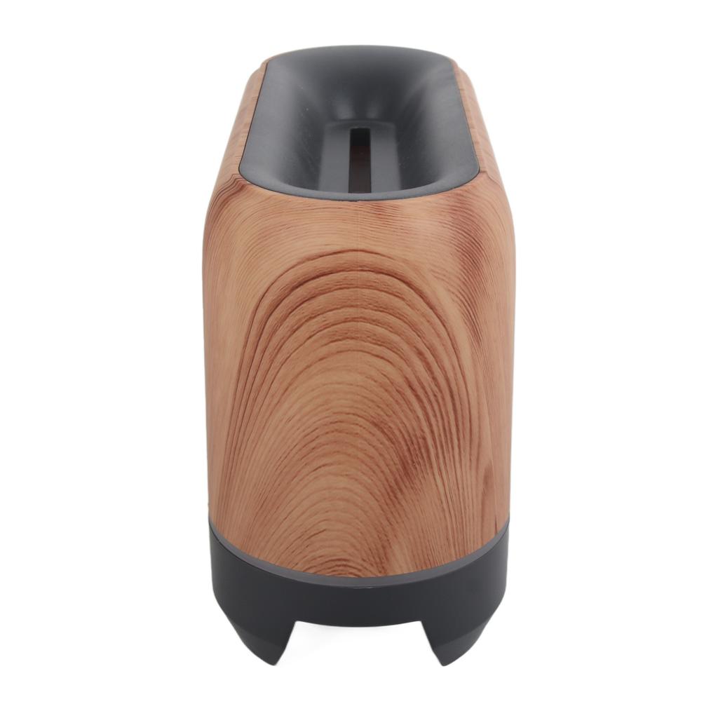 Humidifier 200ml Aroma Diffuser Wood Grain Flame Pattern Light Low Noise 100?240VUS Plug
