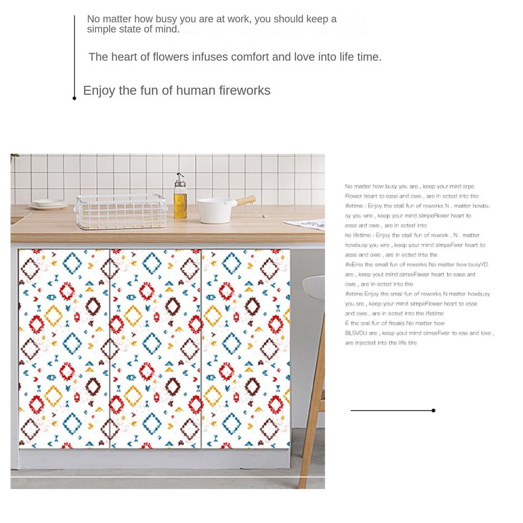 Съемные самоклеящиеся обои для гостиной и спальни (45 см * 300 см Терраццо с акварельными цветами