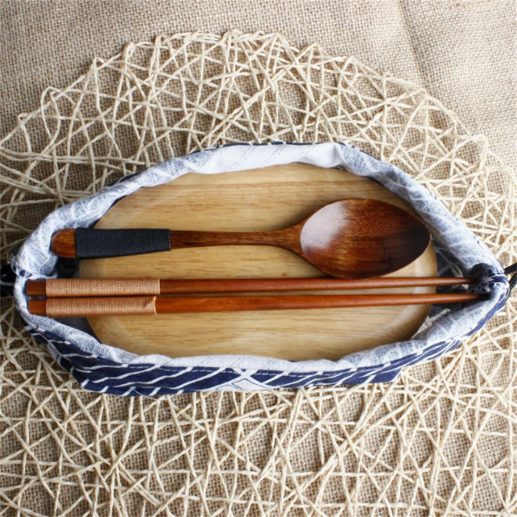 1 шт. в японском стиле, сумка для хранения ланч-бокса на шнурке для путешествий, пикника, портативный, легко моющийся, ланч-бокс, сумка-тоут