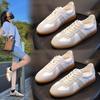 Genuine Leather Women's Shoes Sports Single Shoes Small White Shoes Women's Casual Flat De Training Shoes