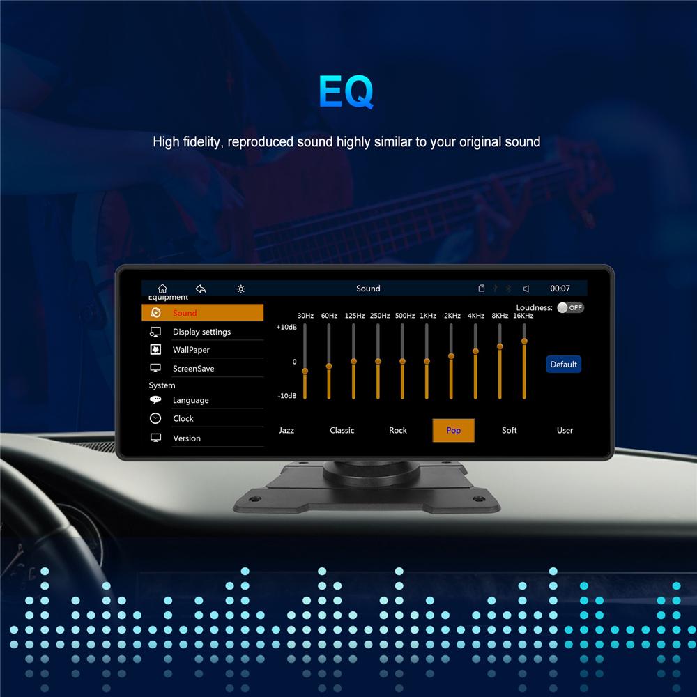 10.26" Support For Wireless Apple Carplay Andro Auto Bluetooth   Multimedia Player Screen