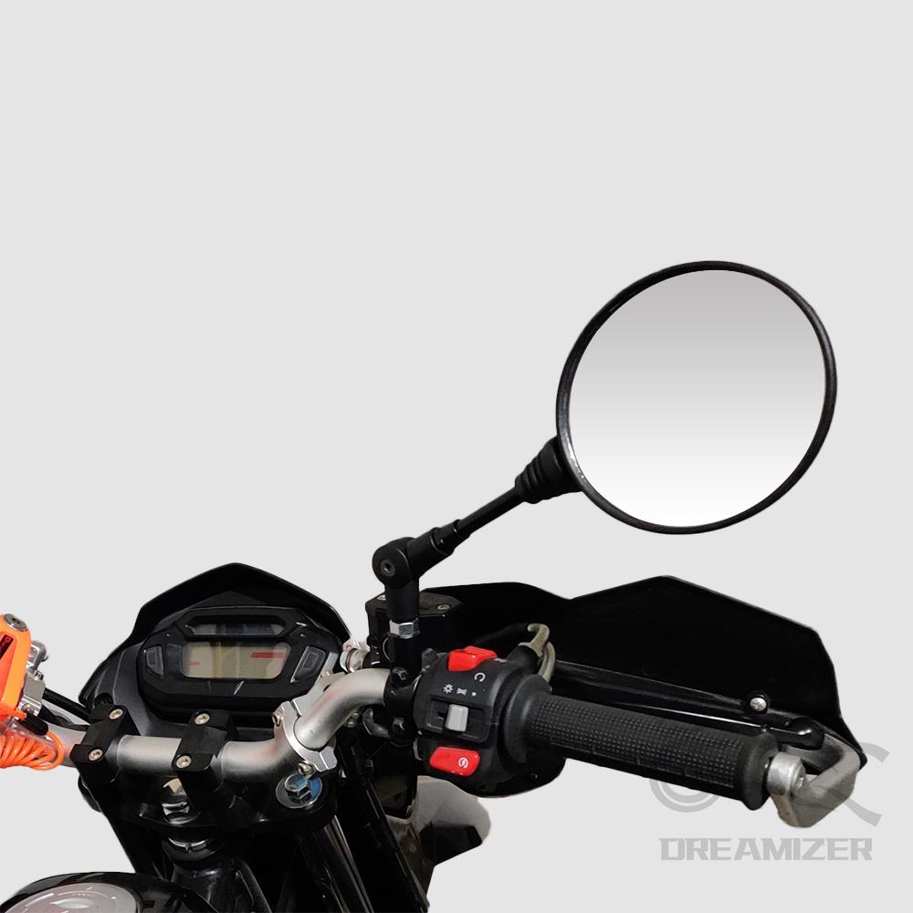 10 мм 360 градусов мотоциклетное черное универсальное боковое зеркало заднего вида 10 мм складное круглое зеркало заднего вида против падения