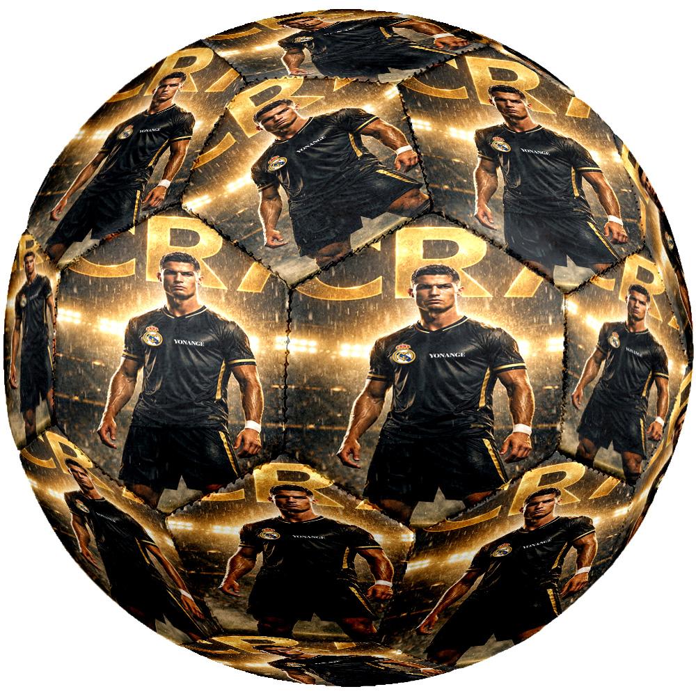 Ronaldo's Real Madrid Legend Cr7 Size 5 Football Machine-Stitched Indoor/Outdoor Universal Football Unique Gift for Soccer Lovers