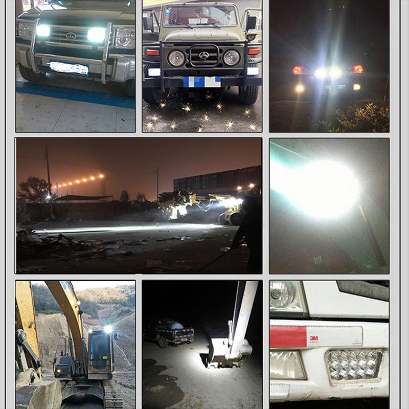 Motorcycle Led Work Light 12V Fog Light Spotlight DRL For Car 4x4 Off Road ATV SUV Motorcycle Trucks Tractors Boat Headlights