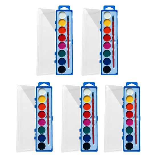 Набор акварельных красок в коробке для детей, смываемые акварельные краски с кисточкой, набор акварельных красок для начинающих, для путешествий, занятий, экскурсий