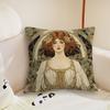nouveau era Redhead Lady cushion cover Pillow Case Plush Fabric Soft Double Sided Print Sofa Cushion Cover Throw Pillow Covers