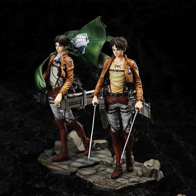 26 см аниме статуя атака на титанов стоящая фигурка из ПВХ Levi коллекция модель игрушки подарки