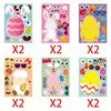 Easter Stickers, Easter Basket Stuffers Easter Egg Decorating Bunny Stickers, Easter Activities Party Easter Crafts Gifts Bags