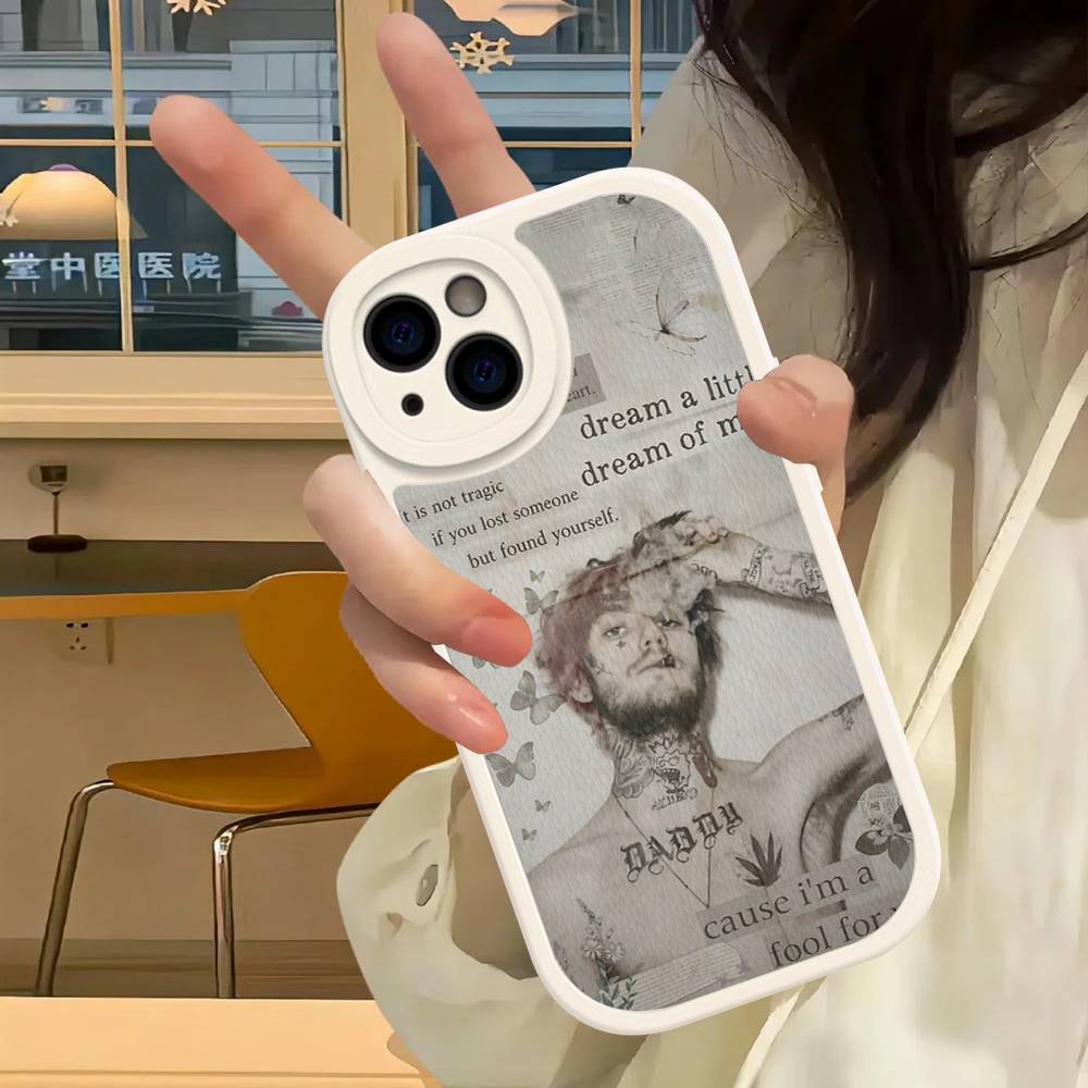 Чехол для телефона singer rapper L-Lil Peep для iPhone 16 15 14 13 12 11 Pro Max Plus Кожаный чехол