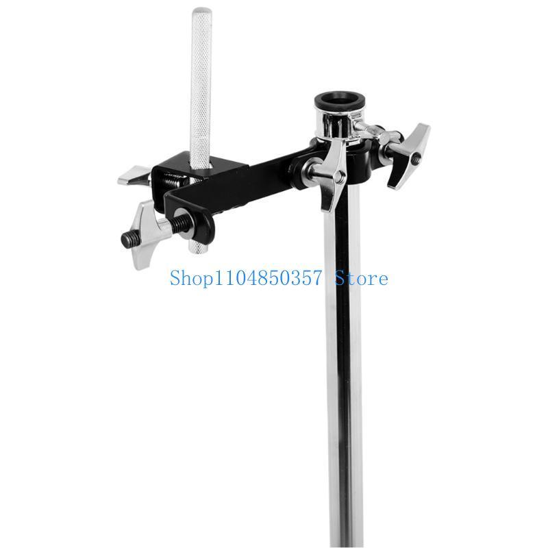 652F Adjustable Metal Cowbell Clamp Drum Tambourine Support Clip Percussion Mounting Bracket Cowbell Mount Holder Clip
