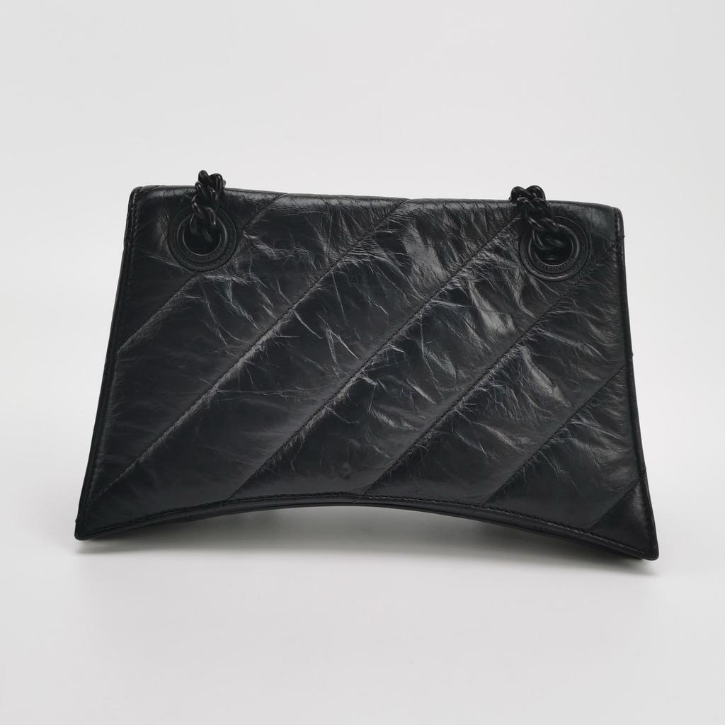 [Pre-Owned] Balenciaga Crush Chain Bag 'Black' - Excellent #HEBCPR