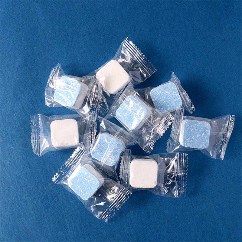 12шт. Шипучие таблетки для чистки раковины стиральной машины, автоматическая стерилизация ролика, дезинфекция, средство для очистки пятен, средство для удаления накипи