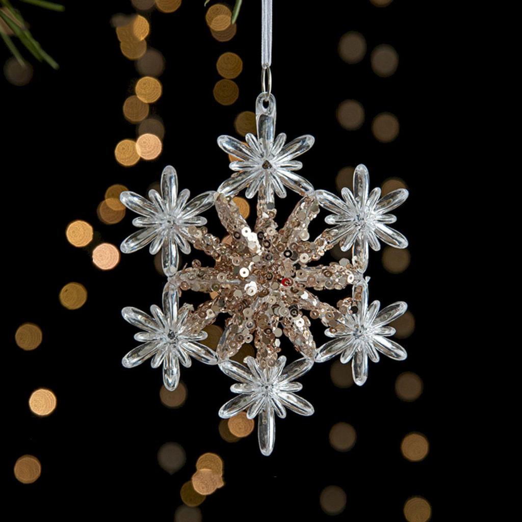 Рождественская акриловая звезда снежинка 3D рождественские елочные украшения рождественские украшения украшения для рождественской елки для праздника