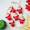 Small Santa Claus Christmas Decor Tree Hanging Ornaments (Pack of 6) Props Christmas Tree Decoration Items for Home Office Xmas Gifts