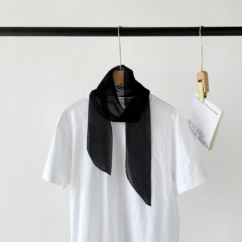 Spring And Summer Satin Long Scarf For Women Sunscreen Shawl Fashionable Beauty Scene Satin Long Scarf Versatile Travel Scarf