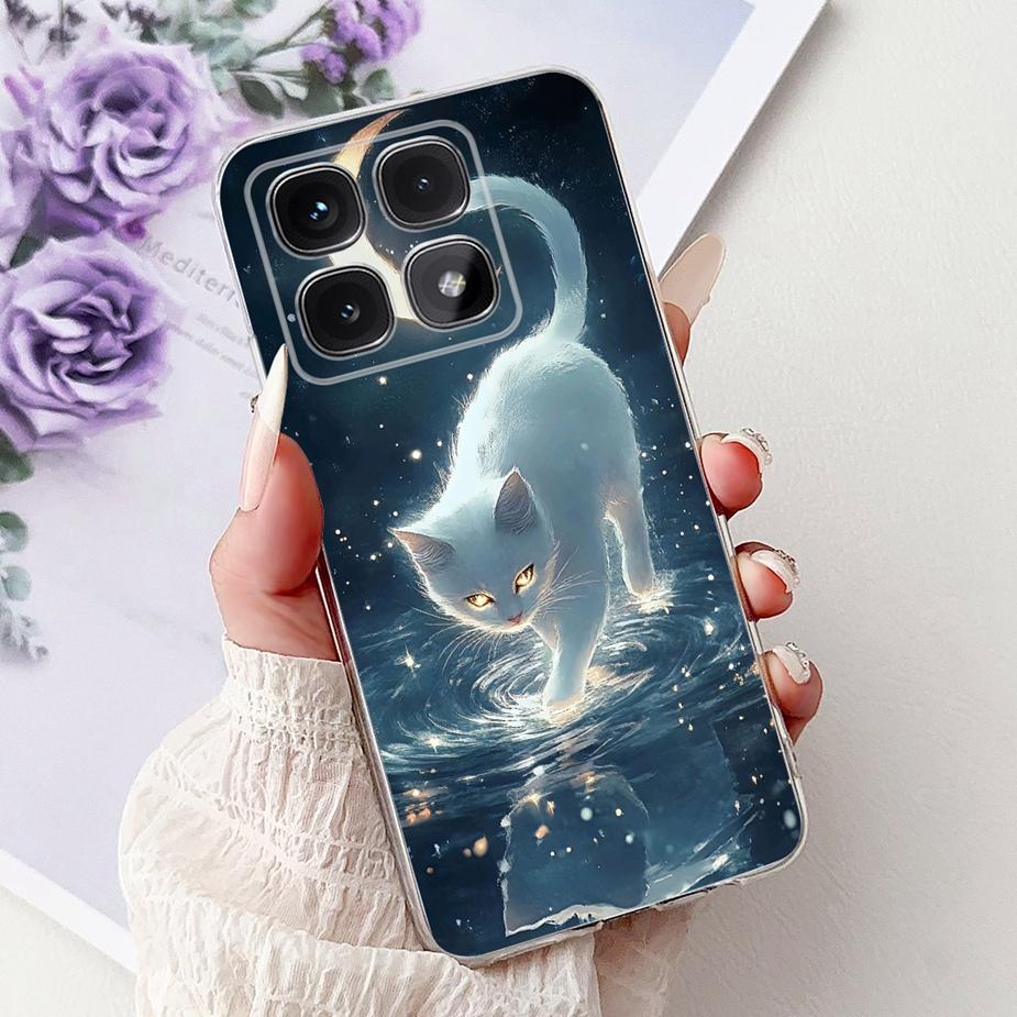 Чехол для Xiaomi 14T Pro 2025 Новый Роскошный Расписной Чехол Прозрачный Силиконовый Чехол для Телефона Для Xiaomi Mi 14T Pro Mi14T 5G Мягкие Fundas Coque