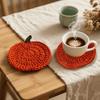 4pcs Handcrafted Handmade Coasters Heat-Resistant Fall Decor Creative Drink Mats  Thanksgiving Table