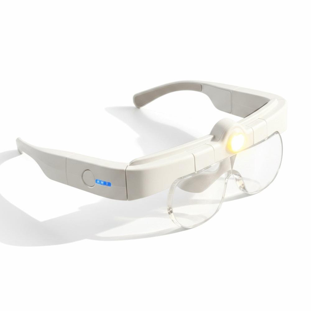 Hands Free LED Magnifying Glass With Light USB Rechargeable Magnifier Close Work