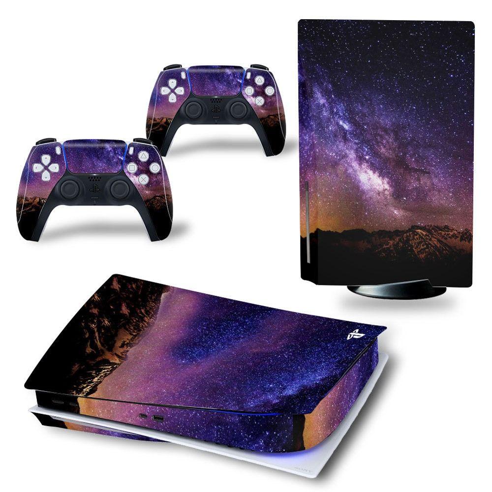 Углеродное волокно для PS5 Skin Защитный чехол Игровая консоль Декор Наклейка Защитная пленка