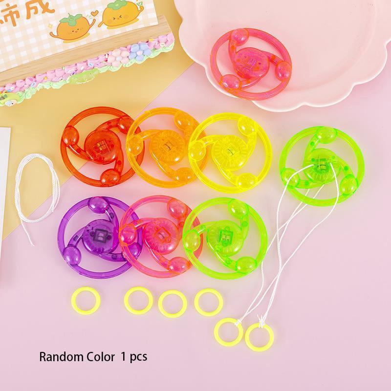 Traditional Jbbr Light-up Pull Cord Gyro Flashing Plastic Toy For Children Students And Collectors