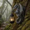 Настенный светильник Yousheng Solar Dragon, Винтажная смоляная уличная скульптура-светильник в виде дракона, Водонепроницаемый готический садовый фонарь для забора, двора, Декор на Хэллоуин