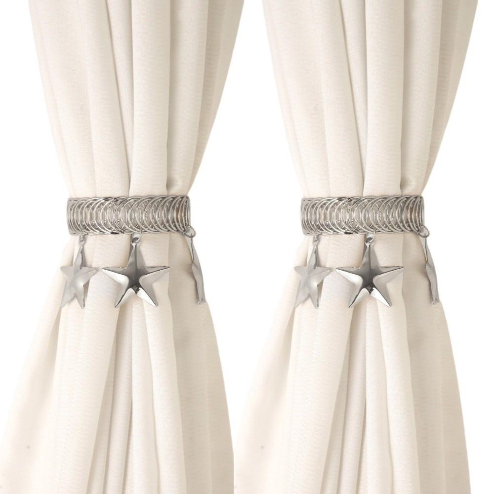 2Pcs Vintage Curtain Tie Backs Adjustable Curtain Clips Window Curtain Tie Belts Room Ornaments