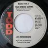 7-дюймовая пластинка JOE HENDERSON Blues For A Four String Guitar 451091 Todd 1963 США SoulFunk Б/у