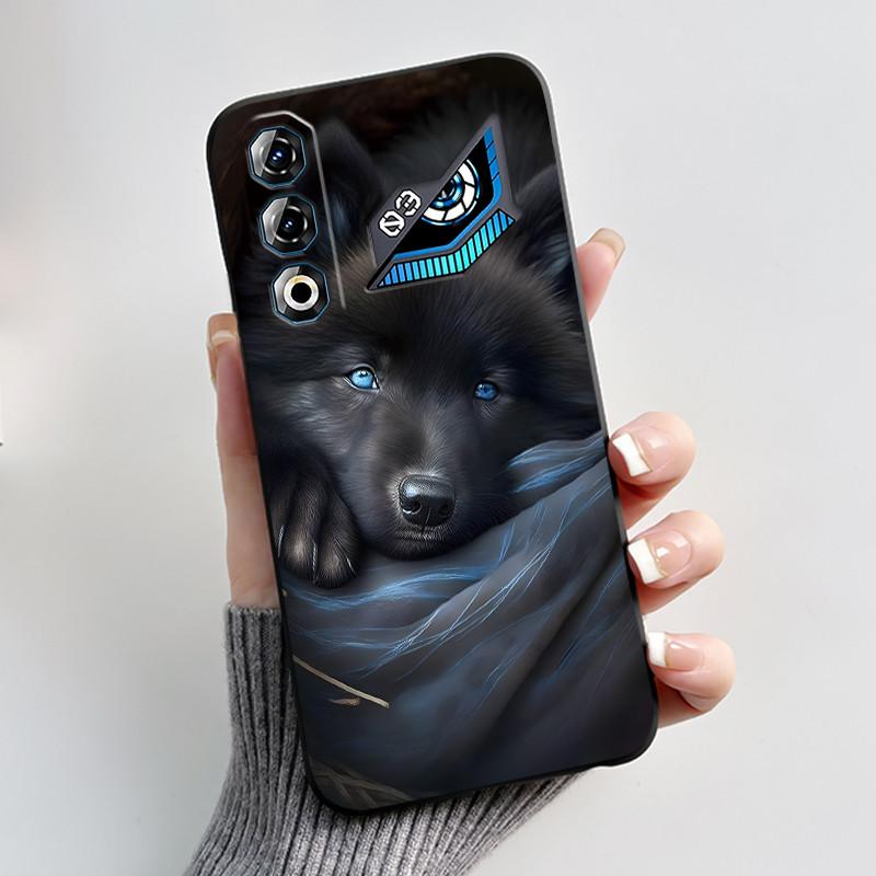 Чехол для ZTE Nubia Neo 3 GT 5G Z2465N Милый Кролик Черный Мягкий ТПУ Силикон Ударопрочный Задняя Крышка Для ZTE Nubia NEO3 GT 5G Корпус