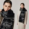 CEENIU Jacquard Landscape Warm Scarf HF04