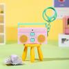 Retro Recording Key Ring Bag Hanging Small Speaker Key Holder Tape Recorder Pendant  Birthday Gifts