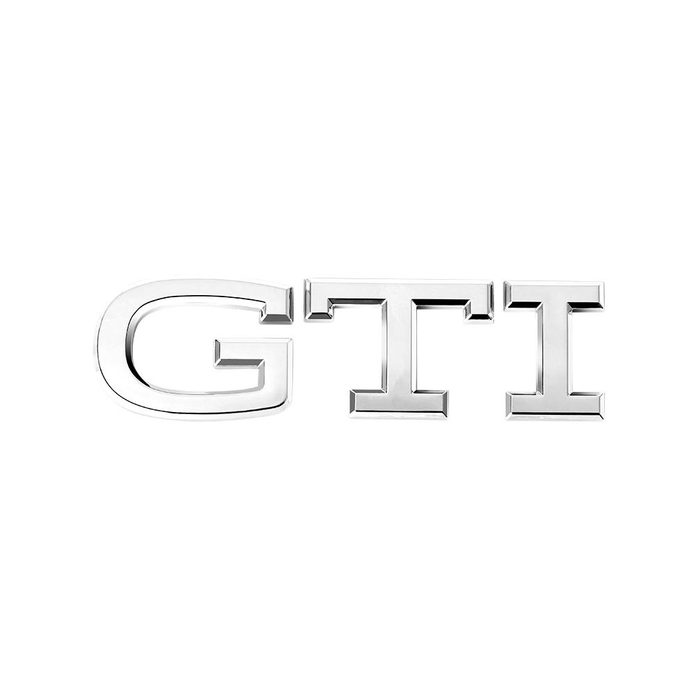 AABIN1 3D ABS GTI Emblem Car Body Tail Trunk Decoration Stickers Auto Accessories For Volkswagen VW Golf Polo Beetle Passat T-ROC Caddy