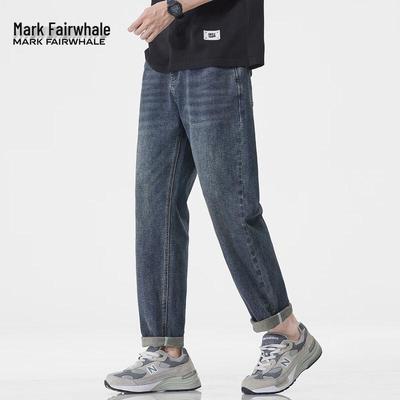 Мужские джинсы Mark Fairwhale в американском ретро-стиле, свободного прямого кроя