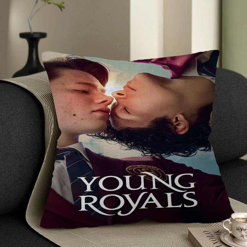 Young Royals Cushion Cover Inches Farmhouse Decor Home Throw Pillow Covers for Couch Decorations