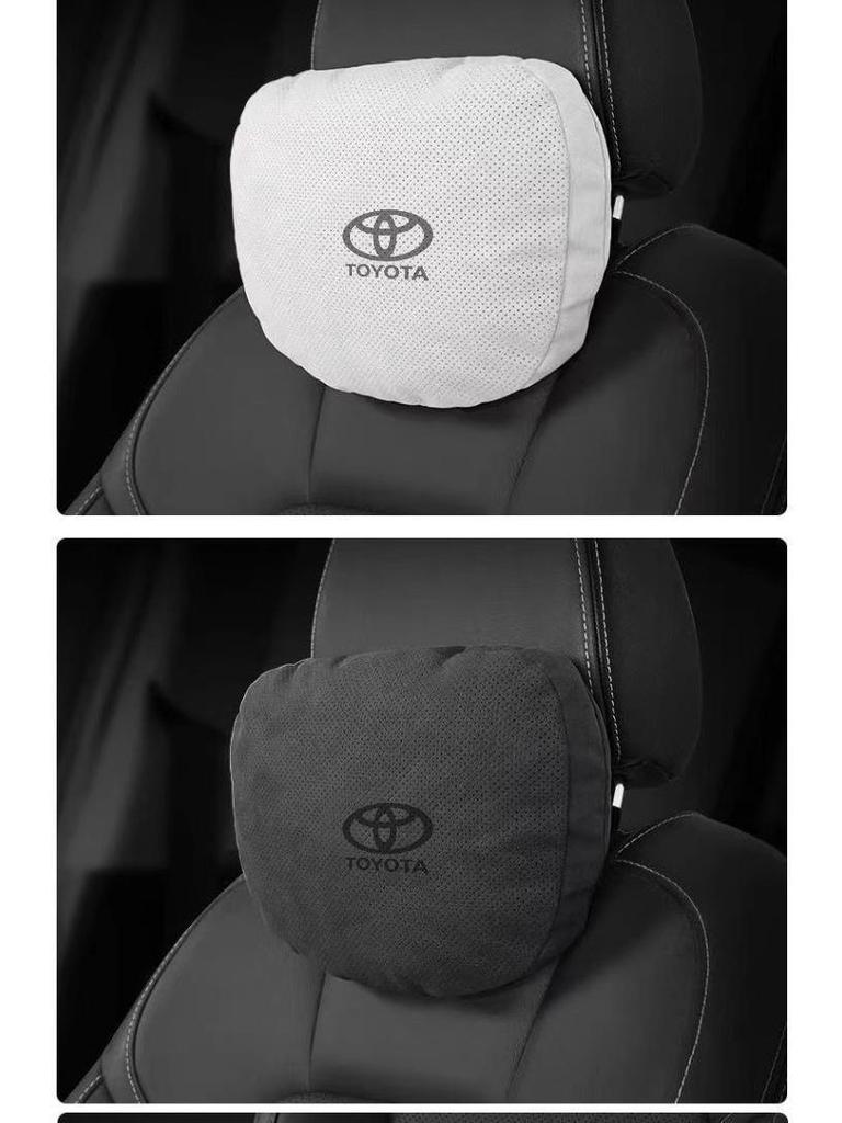 Замшевая подушка для поясницы на подголовник Toyota - Camry, Highlander, Avalon, RAV4, Wildlander