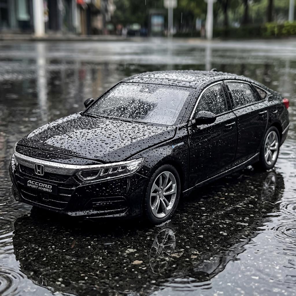 1:24 Honda Accord SPORT HYBRID Металлический Литой Модель Автомобиля Настольный Дисплей Коллекционные Предметы Хобби Украшение Праздничный Подарок Для Мальчика